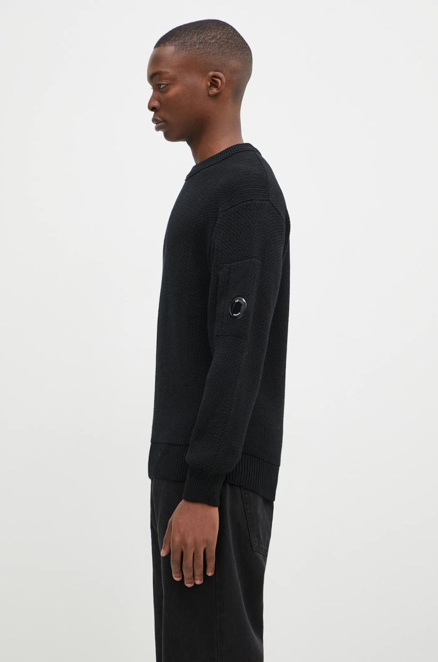Sweater C.P. Company Knitwear Crew Neck Sweater Sort | 17CMKN228A006595A, 1