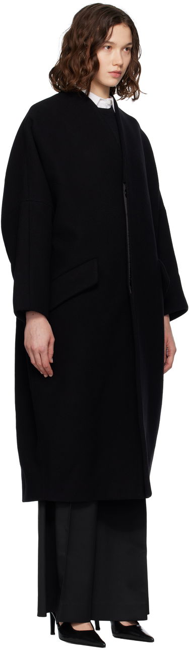 Frakker Maison Margiela MM6 Maison Margiela Wool Felt Overcoat Sort | S52AA0192 M35469, 1