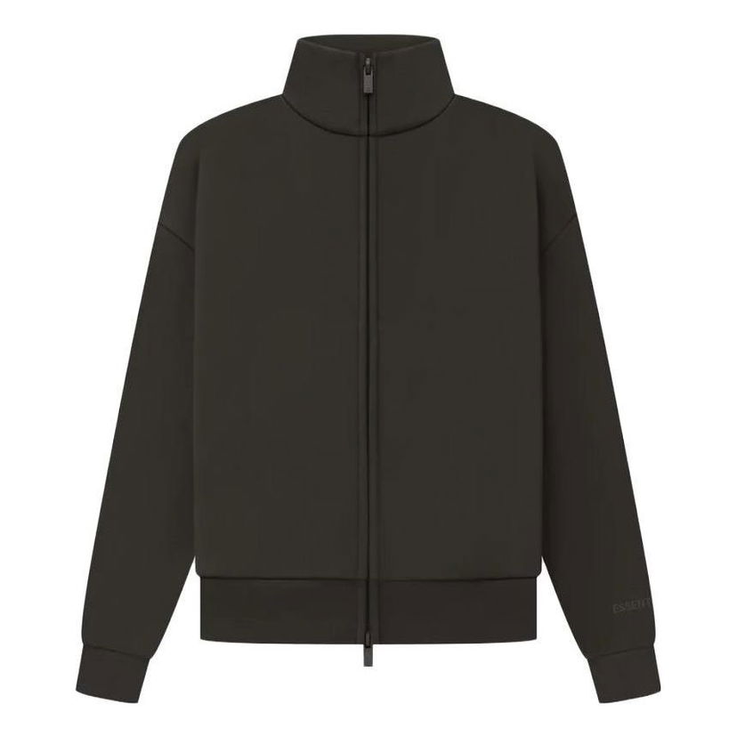 Jakke Fear of God Fear of God Essentials SS23 Fullzip Jacket Sort | FOG-SS23-121