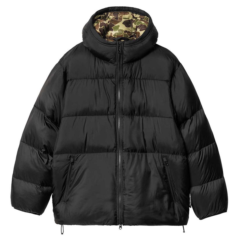 Puffer jakke Carhartt WIP Toronto With Hood Sort | I033920-2F4XX