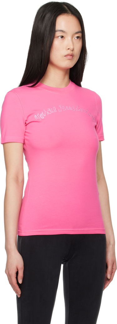T-shirt Versace Versace Jeans Couture Logo T-Shirt Sort | E78HAHC08_ECJ02C, 4