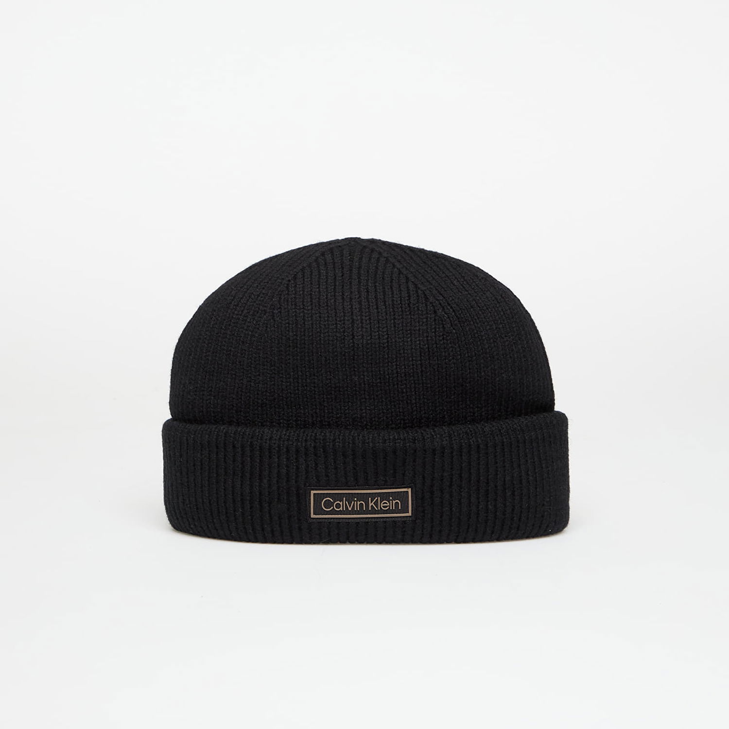 Beanie CALVIN KLEIN Calvin Klein Patch Chunky Rib Beanie Sort | LV04D8058G UB1, 0