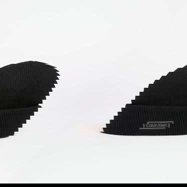 Beanie CALVIN KLEIN Calvin Klein Patch Chunky Rib Beanie Sort | LV04D8058G UB1, 0