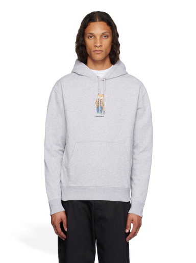 Sweatshirt MAISON KITSUNÉ Dressed Fox Hoodie Hvid | LM00304KM0001