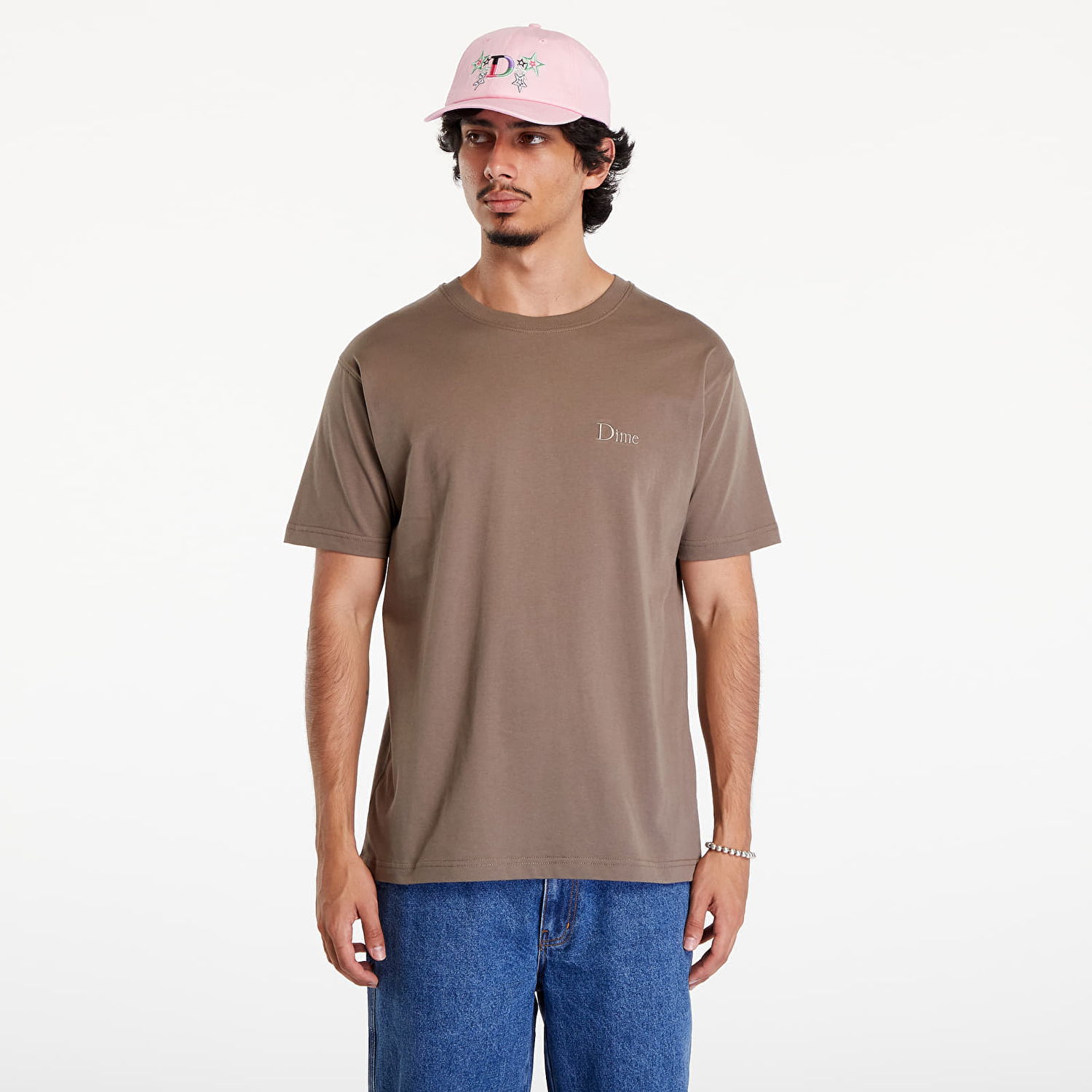 T-shirt Dime Classic Small Logo T-Shirt UNISEX Deep Sepia Brun | DIMESU2417SEP, 0