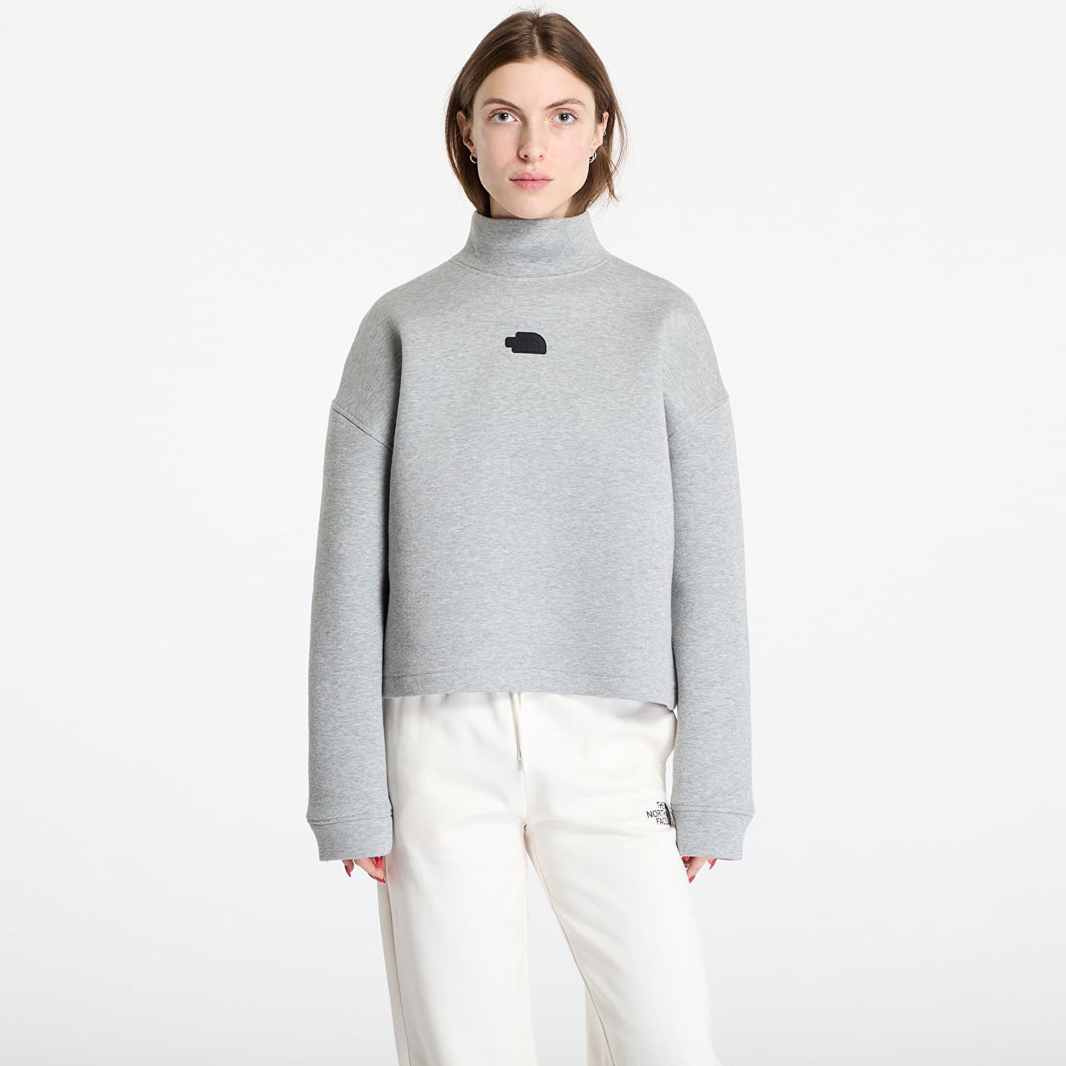 Sweatshirt The North Face Relaxed Fit Mock Neck Sweatshirt Grå | NF0A89C1EC41, 0