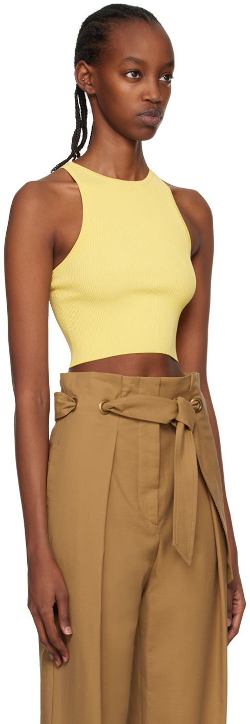 Crop top Max Mara Max Mara Turku Sleeveless Knit Tank Top Gul | 2313611938600, 1