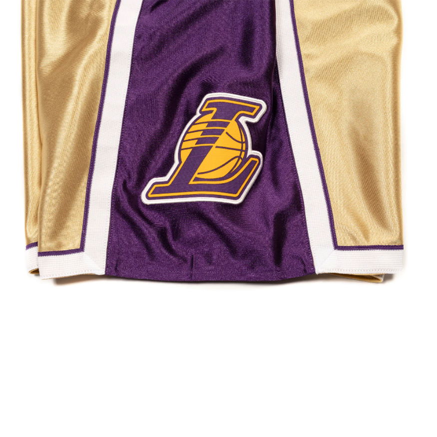 Shorts Mitchell & Ness Los Angeles Lakers 75th Gold Swingman Shorts Metalisk | SMSH4399-LAL09PPPGOLD, 1