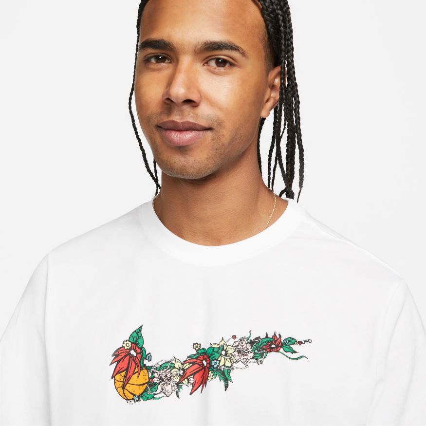 T-shirt Nike Swoosh Basketball Tee Hvid | DV1214-100, 1