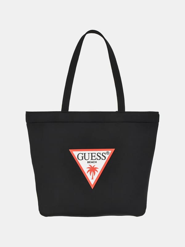 Mulepose GUESS Triangle Logo Beach Bag Sort | E2GZ06KCG70, 0