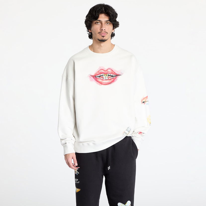 Sweatshirt Footshop FTSHP x Kurňavka Crewneck Sweatshirt Hvid | FTSHP_477
