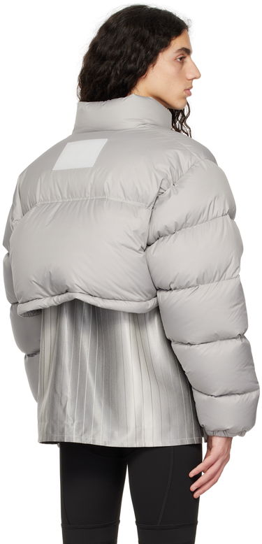 Puffer jakke VETEMENTS VTMNTS Cropped Puffer Jacket Grå | VL14JA240X, 2
