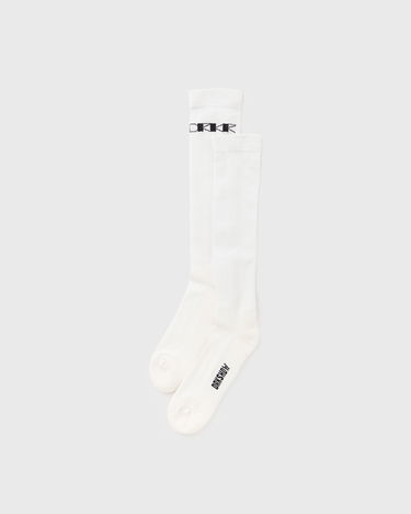 Sokker Rick Owens KNIT SOCKS -DRKSHDW KNEE HIGH SOCKS Hvid | DA01E3469-SOCKC-119, 1