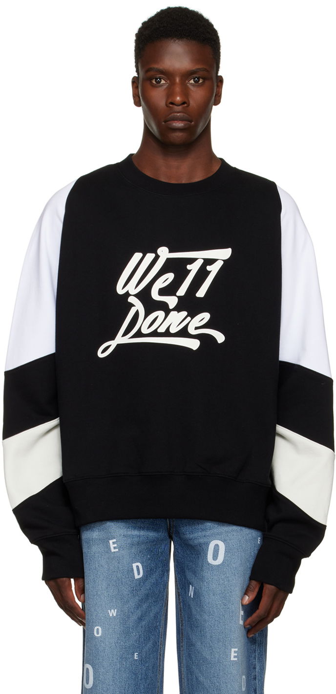 Sweatshirt We11done We11done Printed Sweatshirt Sort | WD-TS3-22-740-U-BK, 0