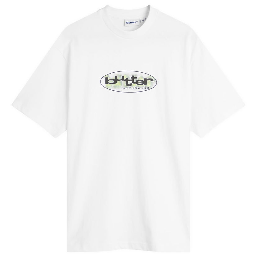 T-shirt Butter Goods Vortex T-Shirt, Size Large Hvid | BG252111-WHT