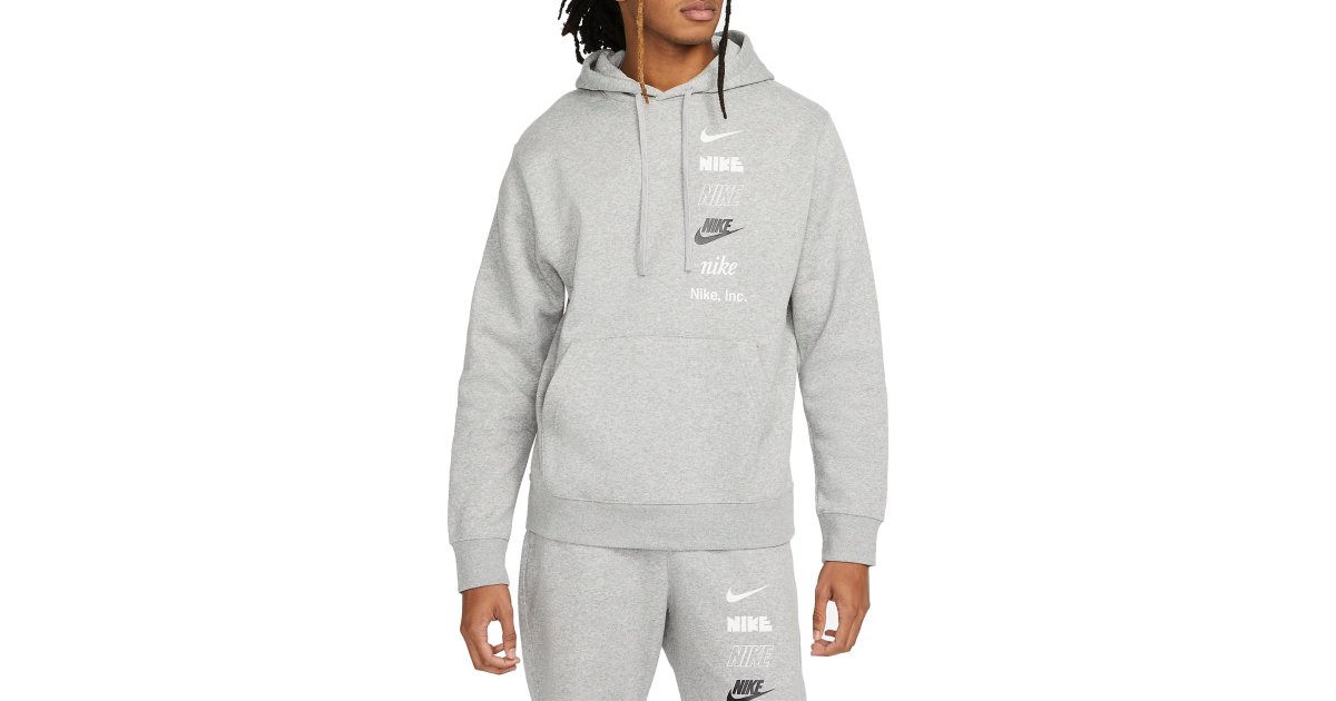 Sweatshirt Nike Hoodie Club Fleece Grå | dx0783-063, 1