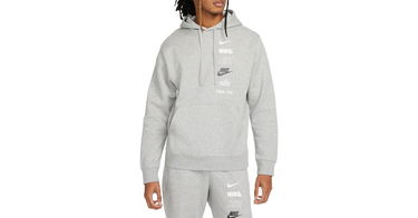 Sweatshirt Nike Hoodie Club Fleece Grå | dx0783-063, 1