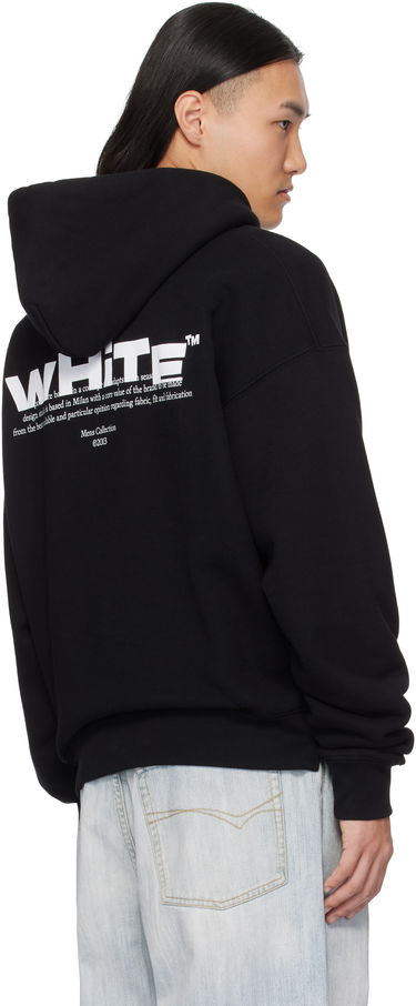 Sweatshirt Off-White Split Logo Hoodie Sort | OMBB085S25FLE00G1001, 2