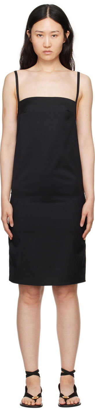 Kjole Loulou de Saison Loulou de Saison Blanca Mini Dress Sort | BLANCA