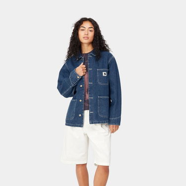 Frakker Carhartt WIP OG Michigan Coat "Blue stone washed" Mørkeblå | I031923_01_06, 2