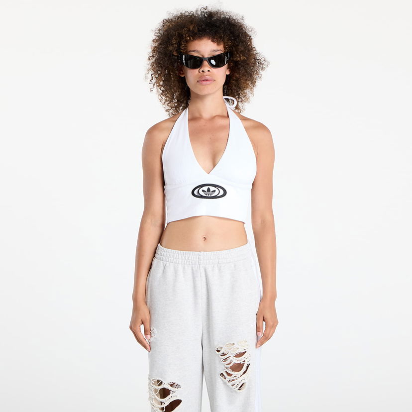 Crop top adidas Originals adidas Originals Campus 2000 V Halter Top Hvid | KC8801