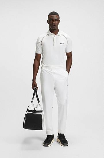 Polo skjorte BOSS Slim-Fit Polo Shirt with Odour Control Hvid | 50543333, 1