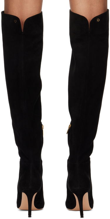 Sneakers og sko Gianvito Rossi Jules Suede Tall Boots Sort | G80222.85RIC.C45, 1