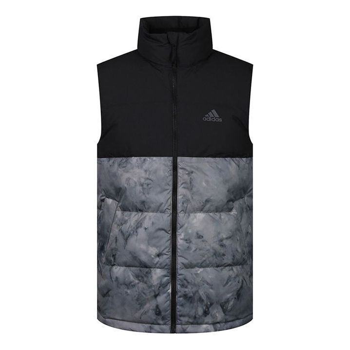 Vest adidas Originals Tie-Dye Down Vest with Stand Collar Grå | GE9985