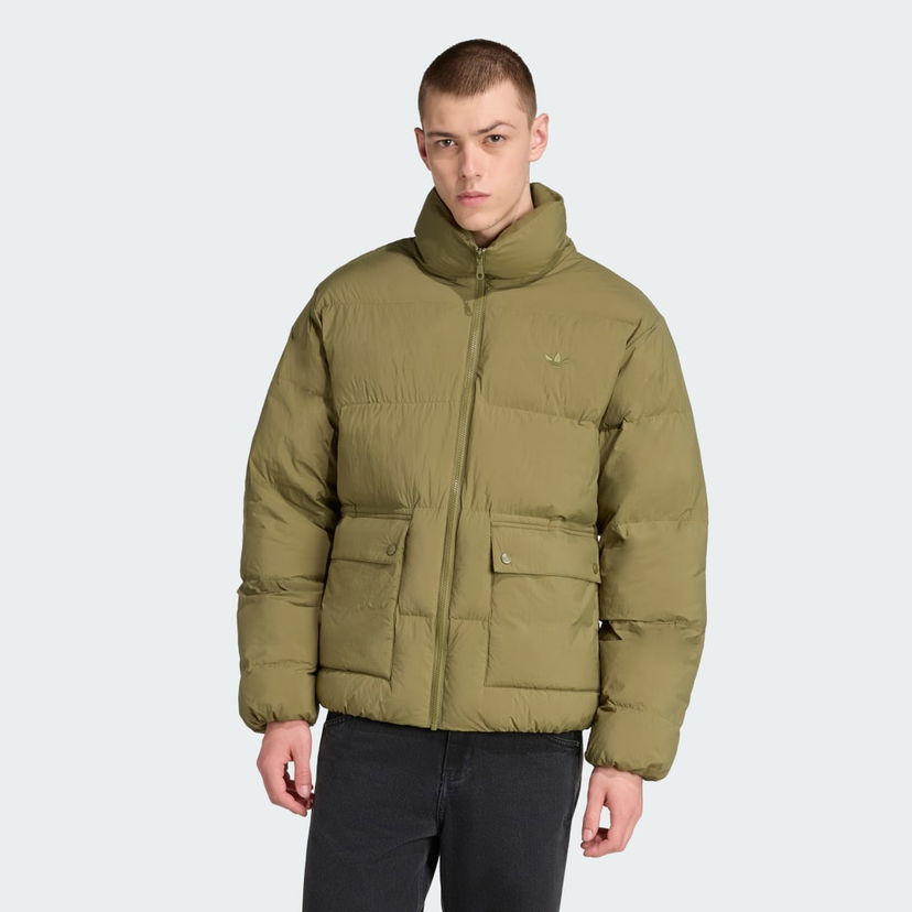 Puffer jakke adidas Originals adidas Originals Faux Down Puffer Jacket Grøn | JW5817