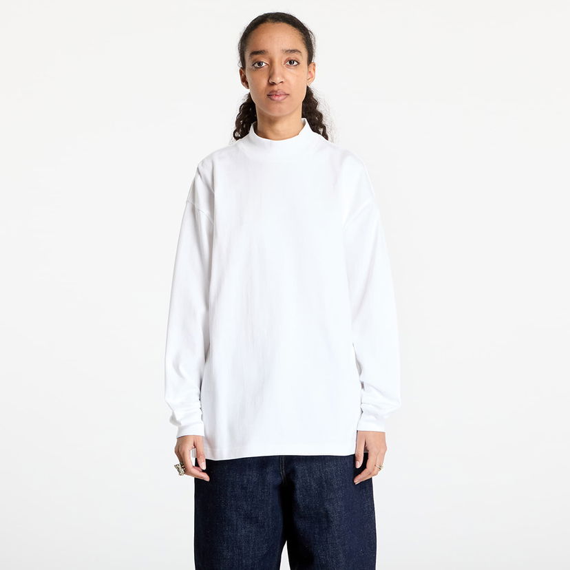 T-shirt Carhartt WIP Long Sleeve Mockneck T-Shirt Hvid | I034015.02XX