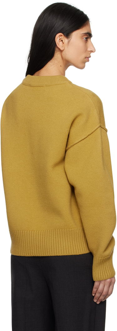 Sweater AMI AMI Paris Wool Ami de Coeur Sweater Gul | UKS090.KN0090, 2
