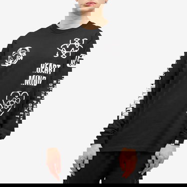 T-shirt BILLIONAIRE BOYS CLUB Multi Print Long Sleeve T-Shirt Sort | B24456-BLK, 2