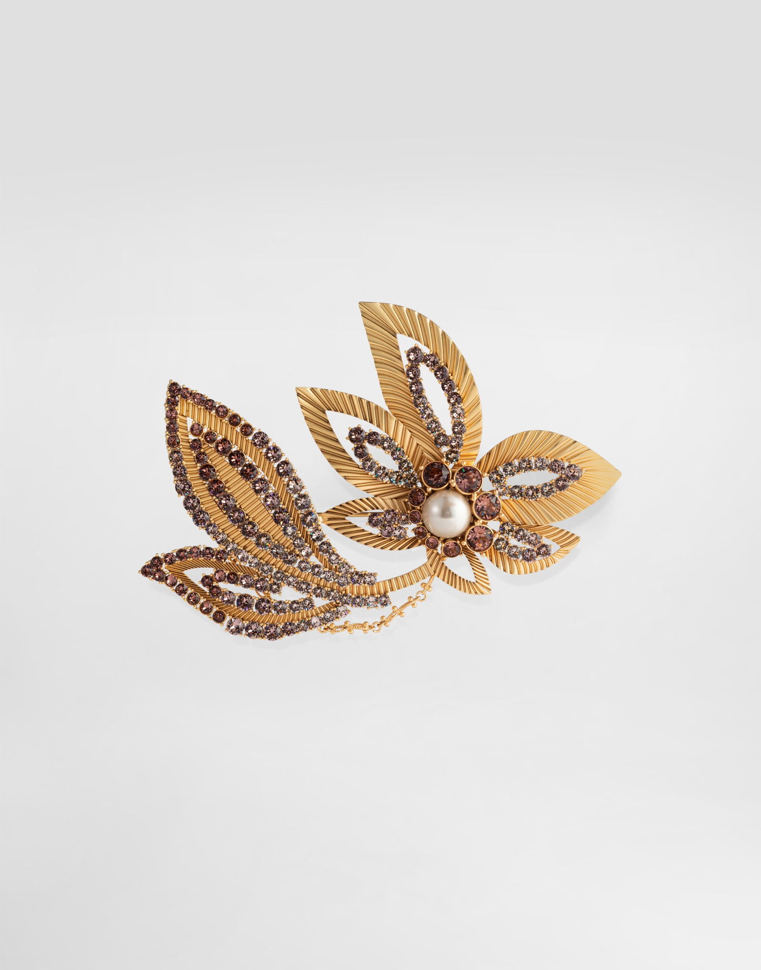 Stift Dolce & Gabbana Dolce & Gabbana Maxi Flower Brooch With Rhinestones Onesize Flerfarvet | WPR7F3W1111ZOO00, 0