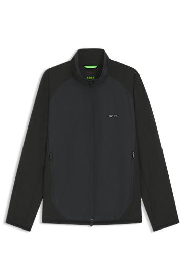 Vindjakke BOSS Super-Stretch Water-Repellent Jacket Sort | 50533773, 0