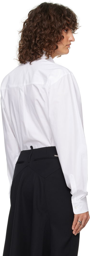 Skjorte Coperni Poplin Shirt Bodysuit Hvid | COPCH45F2010, 2