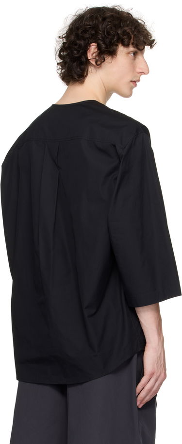 Skjorte LEMAIRE Lemaire Short Sleeve Henley Sort | TO1326 LF839, 2