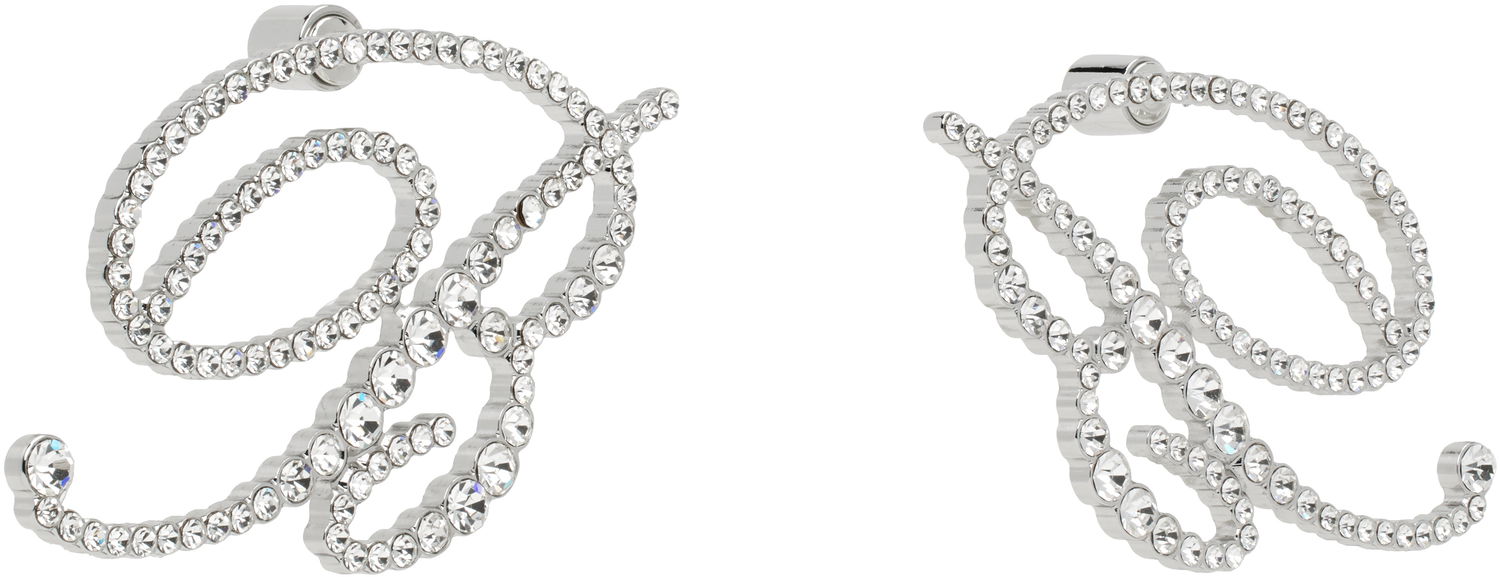 Stift Blumarine Blumarine 'B' Crystal Earrings Metalisk | P522W315A, 1