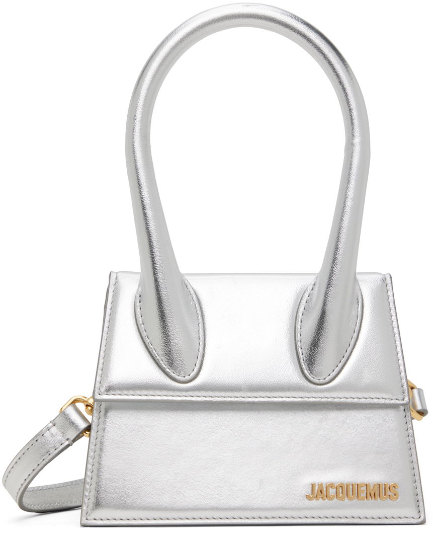 Skuldertaske Jacquemus Guirlande 'Le Chiquito Moyen' Bag "Silver" Metalisk | 23H213BA002-3159, 0
