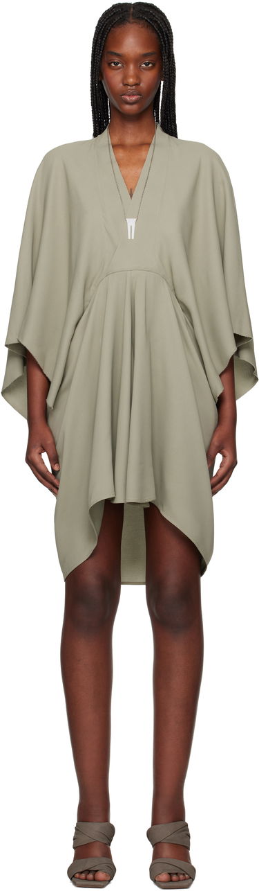 Kjole Rick Owens Rick Owens Hollywood Half Moon Minidress Grøn | RP01E7534 Y, 0