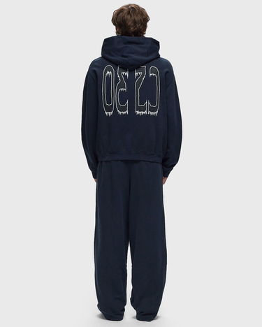 Sweatshirt 032C Victoria Hoodie Mørkeblå | F24-URC-0611-350-W, 2