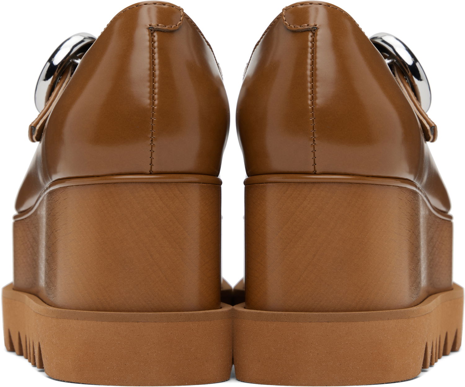 Sneakers og sko Stella McCartney Elyse T-Bar Platform Mary Janes Brun | 810504AP0AQ0, 1