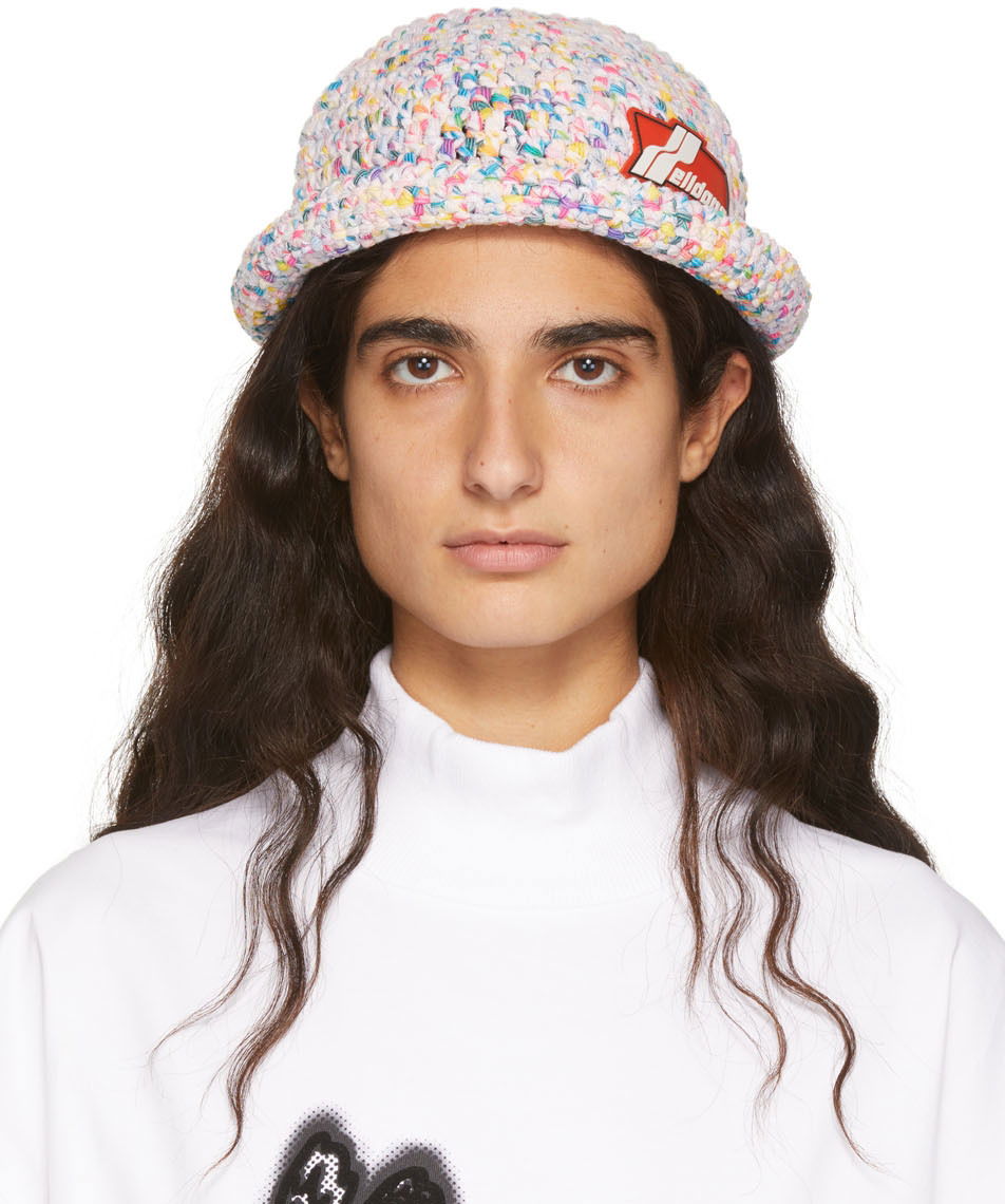 Hat We11done Crochet Logo Bucket Hat Flerfarvet | WD-KH1-22-650-U-BK, 0
