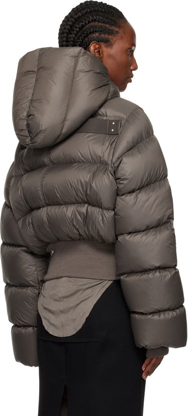 Puffer jakke Rick Owens Concordians Hooded Down Jacket Grå | RP02E4775 NPD3, 2