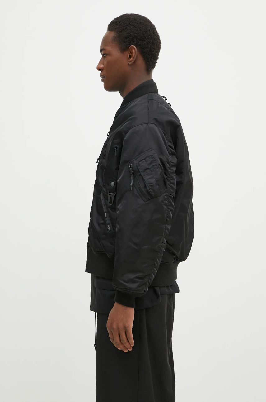 Bomberjakke Manastash Manastash Extra Mile MA-1 Bomber Jacket Sort | 7924252014, 1