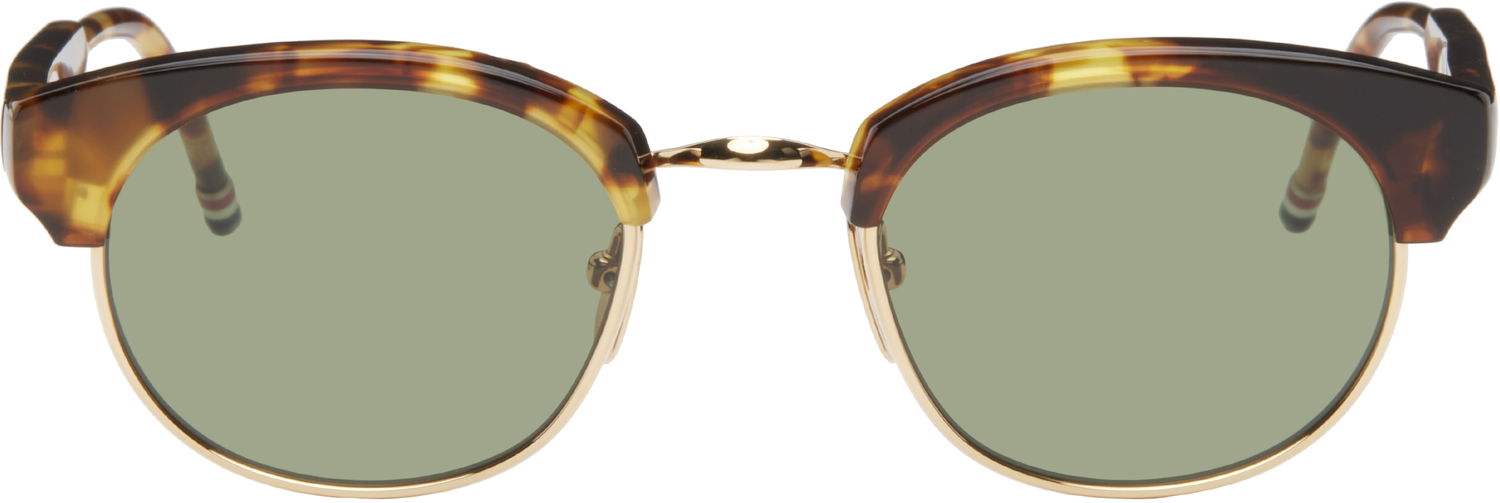 Solbriller Thom Browne Oval Sunglasses Brun | UES702A-G0003, 0