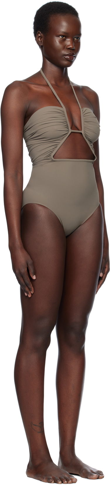 Badetøj Rick Owens Rick Owens Hollywood Prong Bather One-Piece Swimsuit Sort | RP01E7087 NS, 4