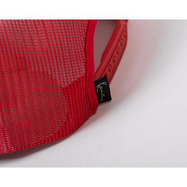 Kasket Karl Kani Woven Signature Trucker Cap Red/White Rød | KK7010030, 4