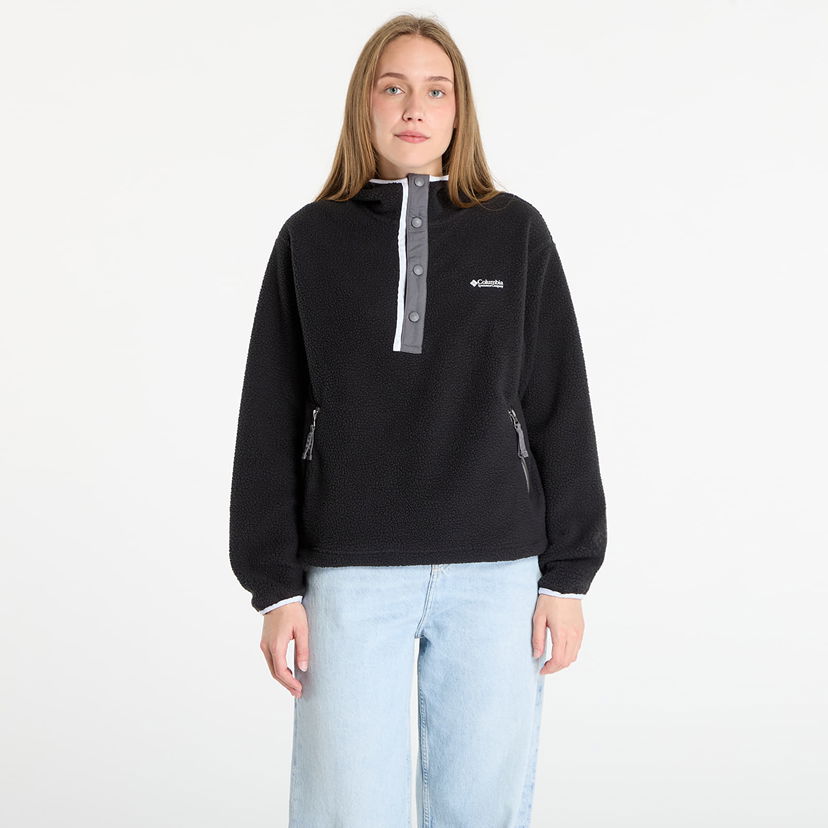 Sweatshirt Columbia Columbia Helvetia II Fleece Hoodie Sort | 2092191011