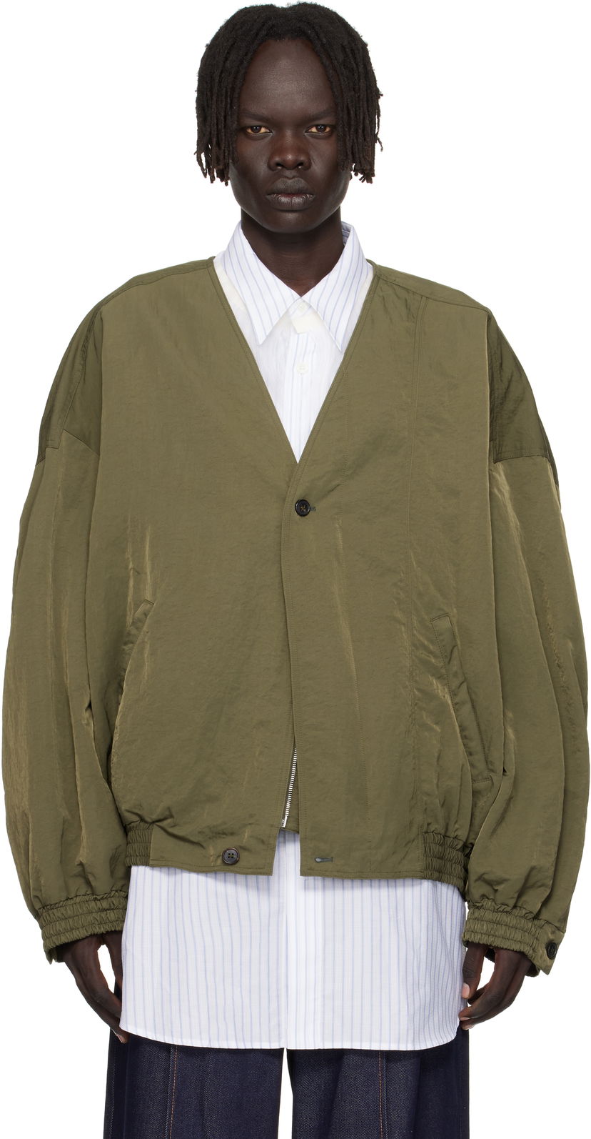Bomberjakke HED MAYNER Hed Mayner Bomber Jacket Grøn | HMMB10028A-HB219