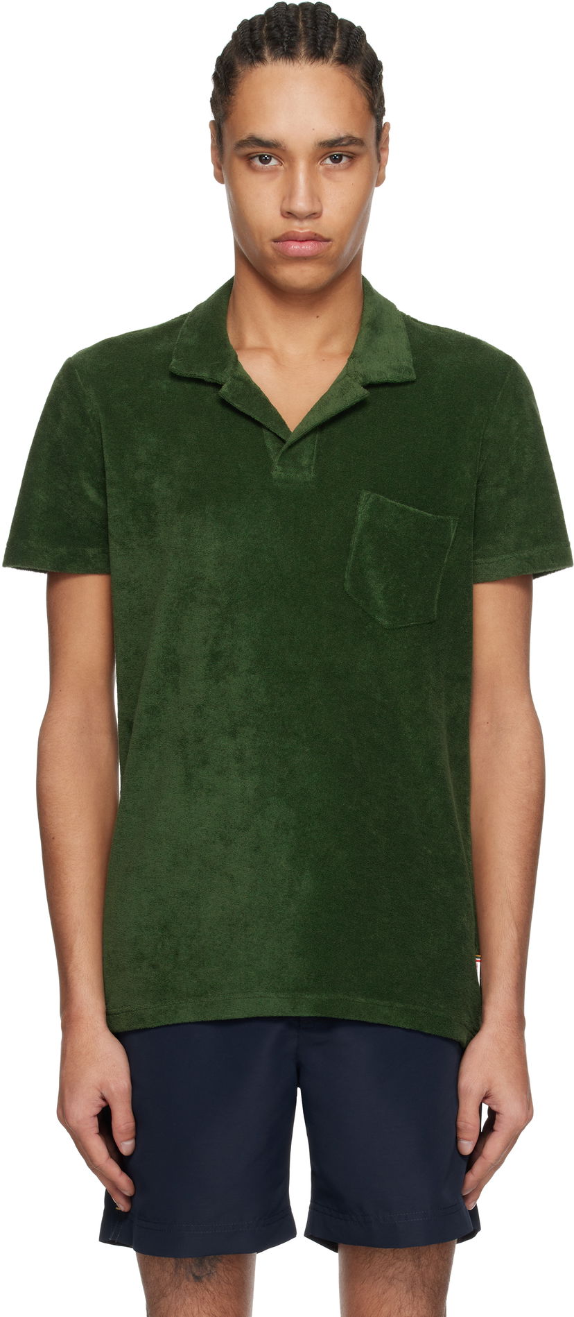 Polo skjorte Orlebar Brown Orlebar Brown Terry Towelling Polo Grøn | 280307